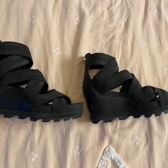 NIB Sorel Joanie Strap Wedge Heels Sz 8.5 - Picture 8 of 9
